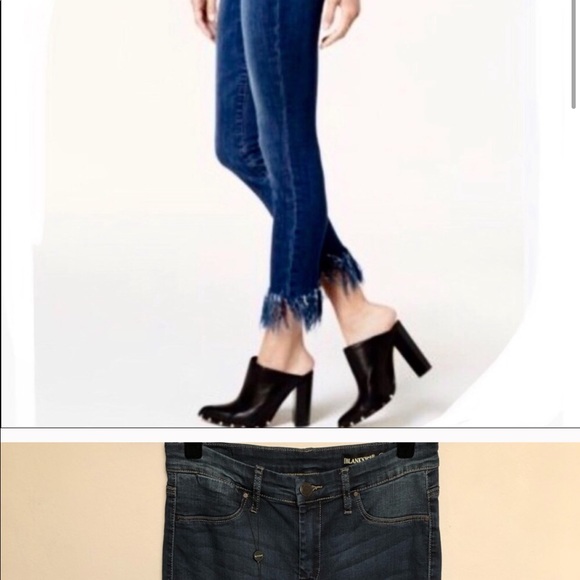 Fringe dark wash jeans - Picture 2 of 3